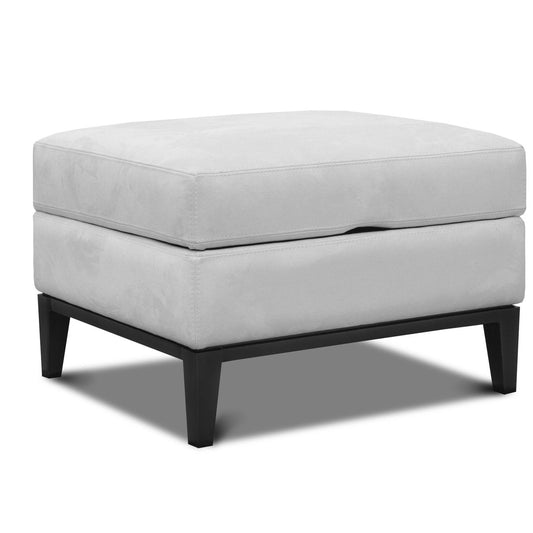 Eleanor Rigby Fairfax 42 Wide Genuine Leather Rectangle Storage Ottoman