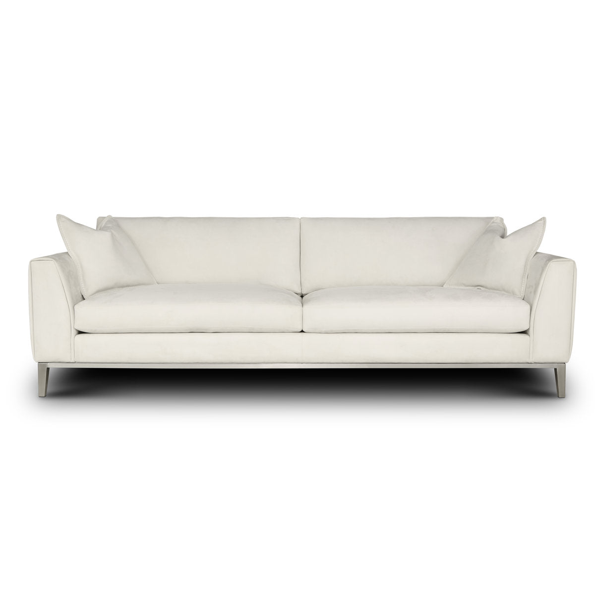 Eleanor Rigby Fairfax 108 Genuine Leather Square Arm Sofa