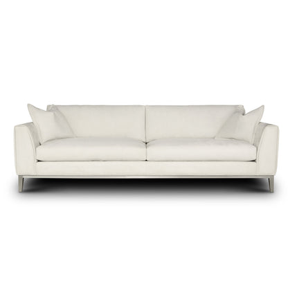 Eleanor Rigby Fairfax 108 Genuine Leather Square Arm Sofa