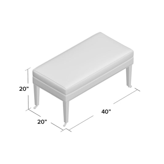 Duralee Felicity 40 Rectangle Cocktail Ottoman
