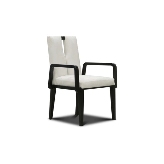 Flute Leather Arm Chair