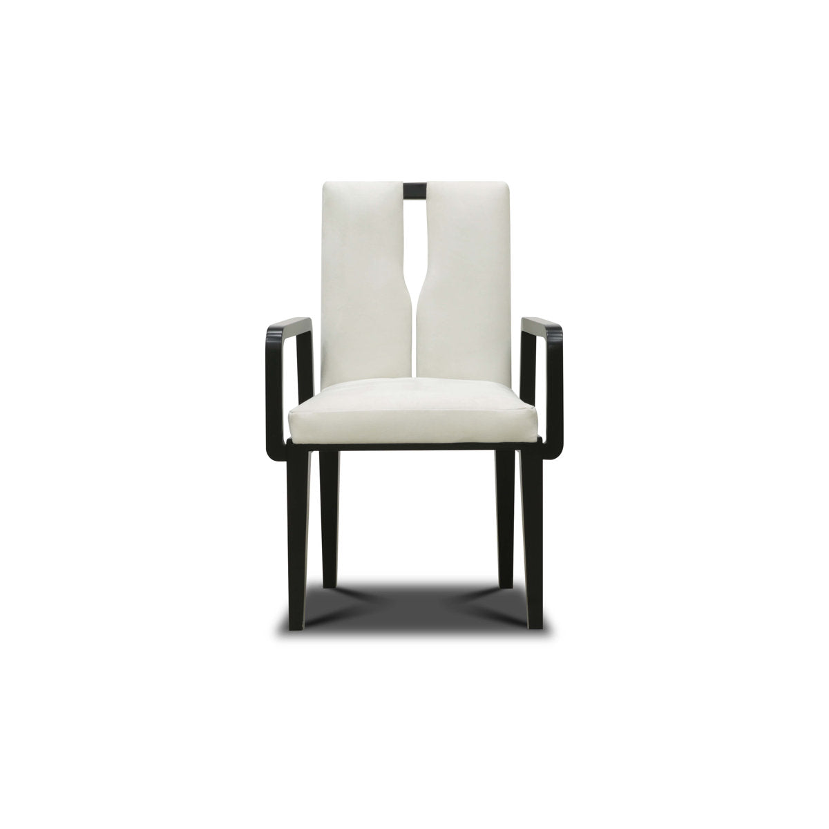 Flute Leather Arm Chair