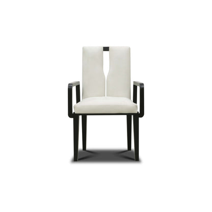 Flute Leather Arm Chair