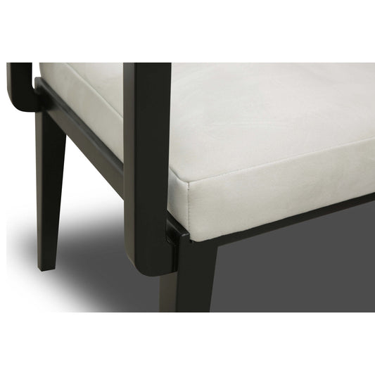 Flute Leather Arm Chair
