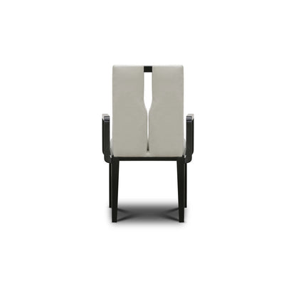 Flute Leather Arm Chair
