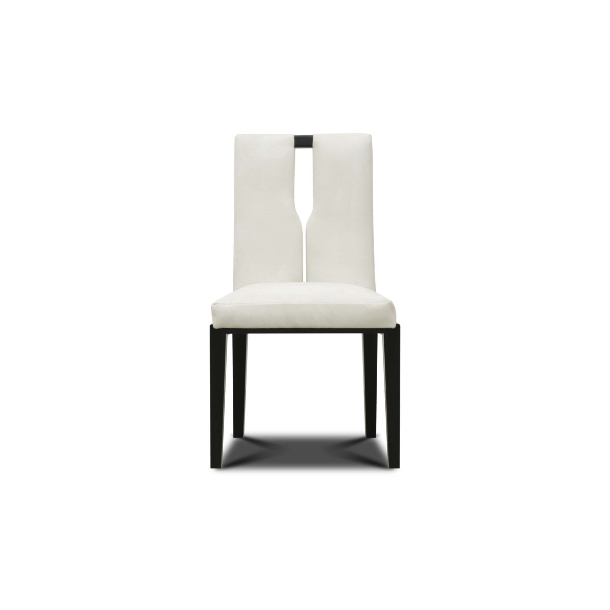 Flute Leather Dining Chair