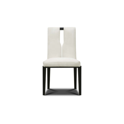 Flute Leather Dining Chair
