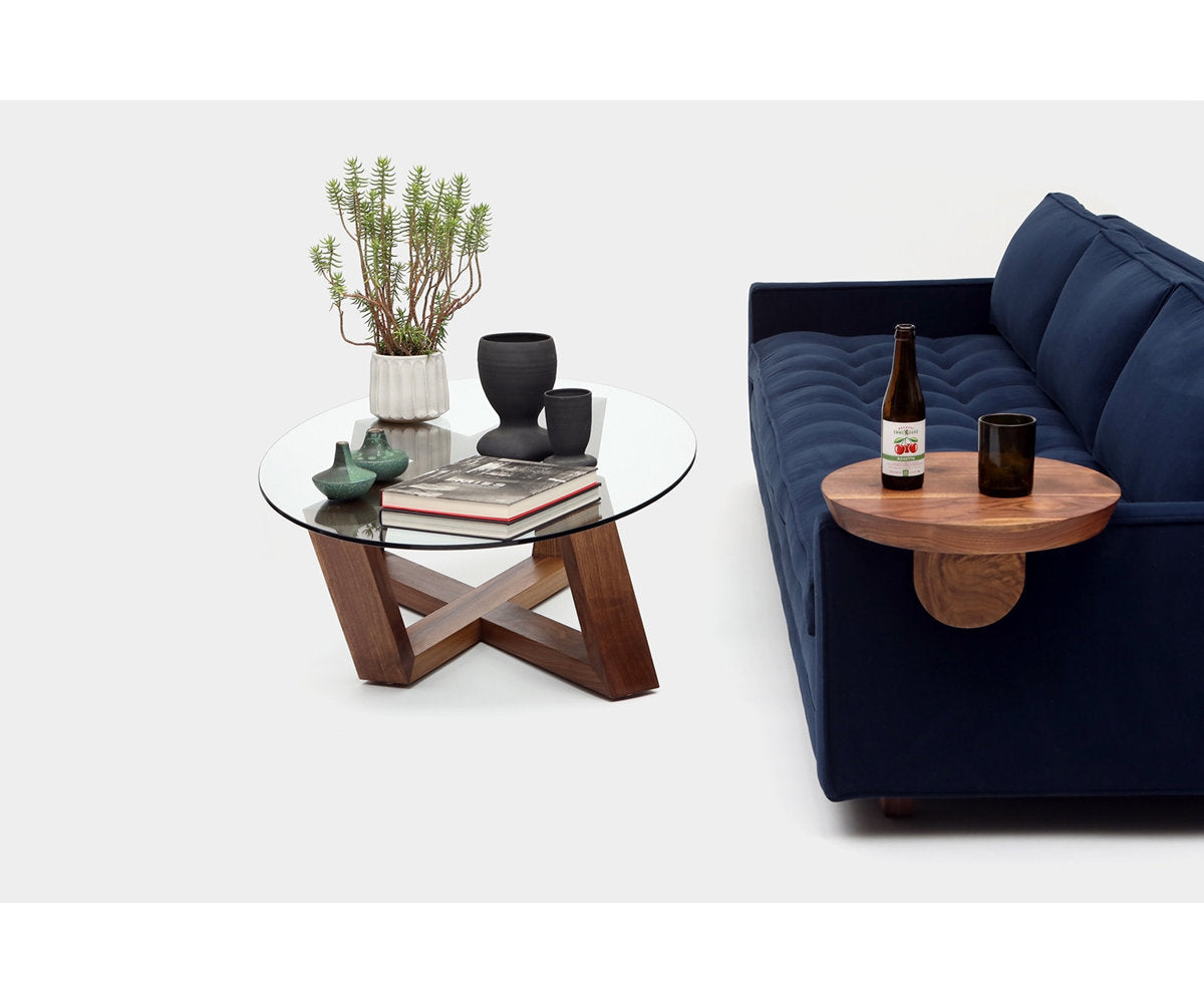 Artless Focal Cross Legs Coffee Table