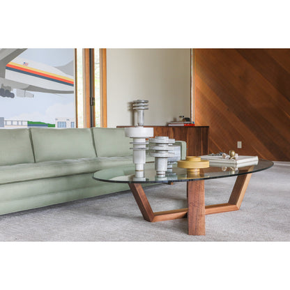 Artless Focal Cross Legs Coffee Table