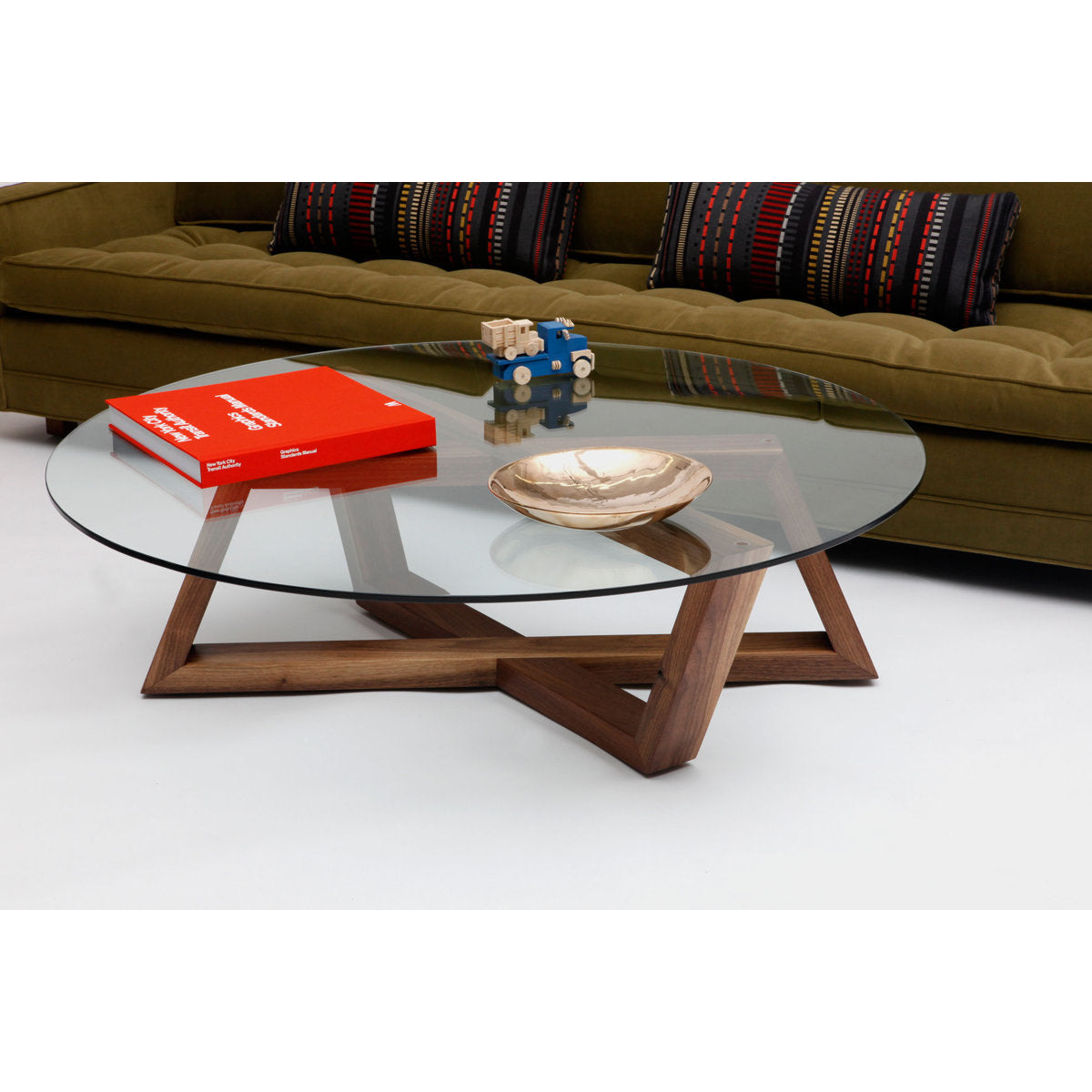 Artless Focal Cross Legs Coffee Table