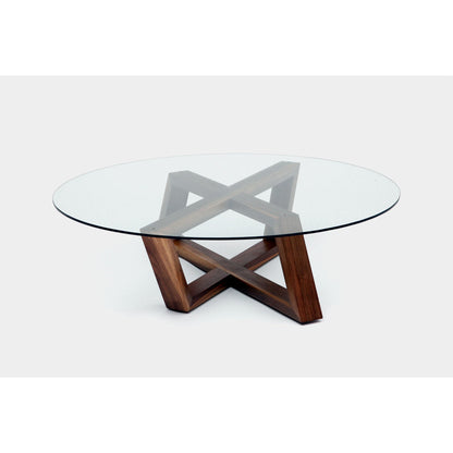 Artless Focal Cross Legs Coffee Table