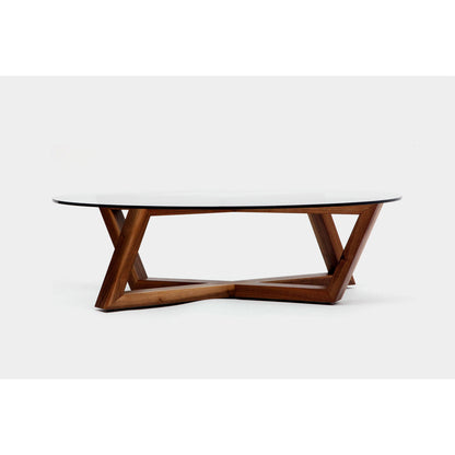 Artless Focal Cross Legs Coffee Table
