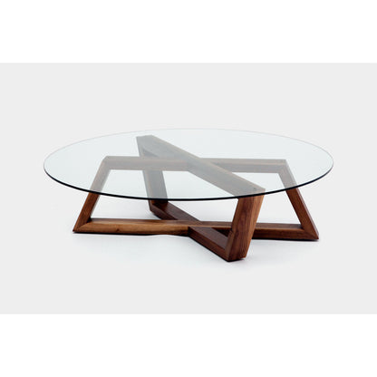 Artless Focal Cross Legs Coffee Table