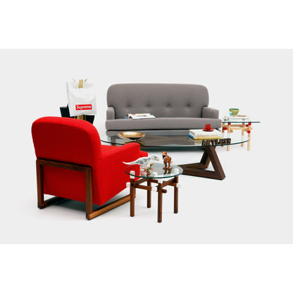 Artless Focal Cross Legs Coffee Table