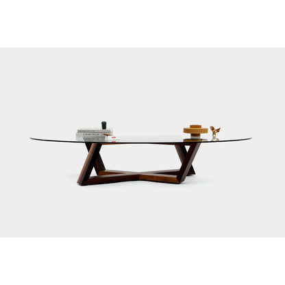 Artless Focal Cross Legs Coffee Table