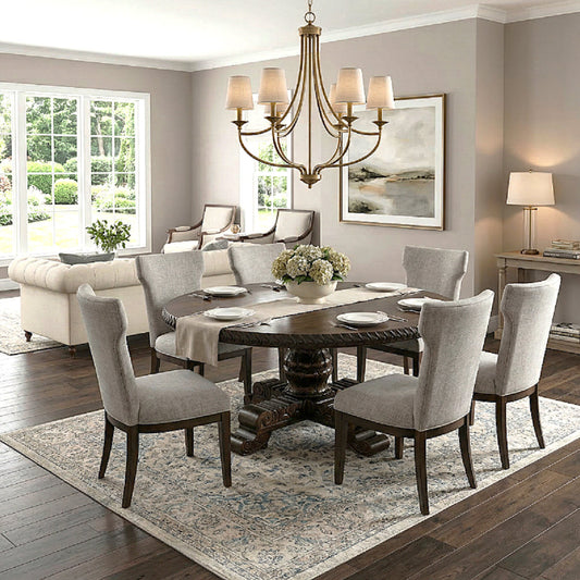 Fontainebleau Round Solid Wood Dining Table