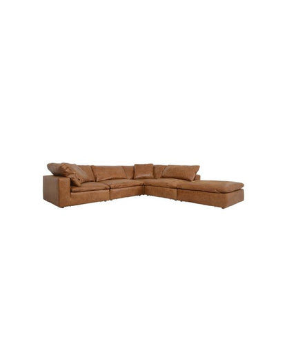 Andrew Martin Truman Leather Footstool
