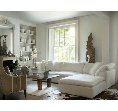Andrew Martin Truman White Footstool
