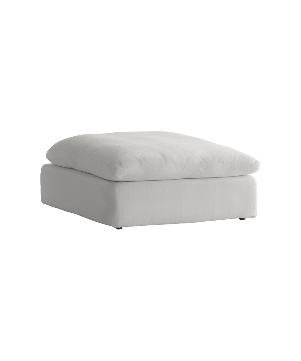 Andrew Martin Truman White Footstool