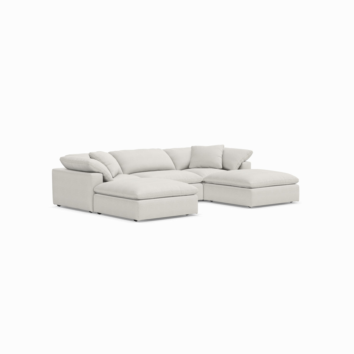 Andrew Martin Truman White Footstool