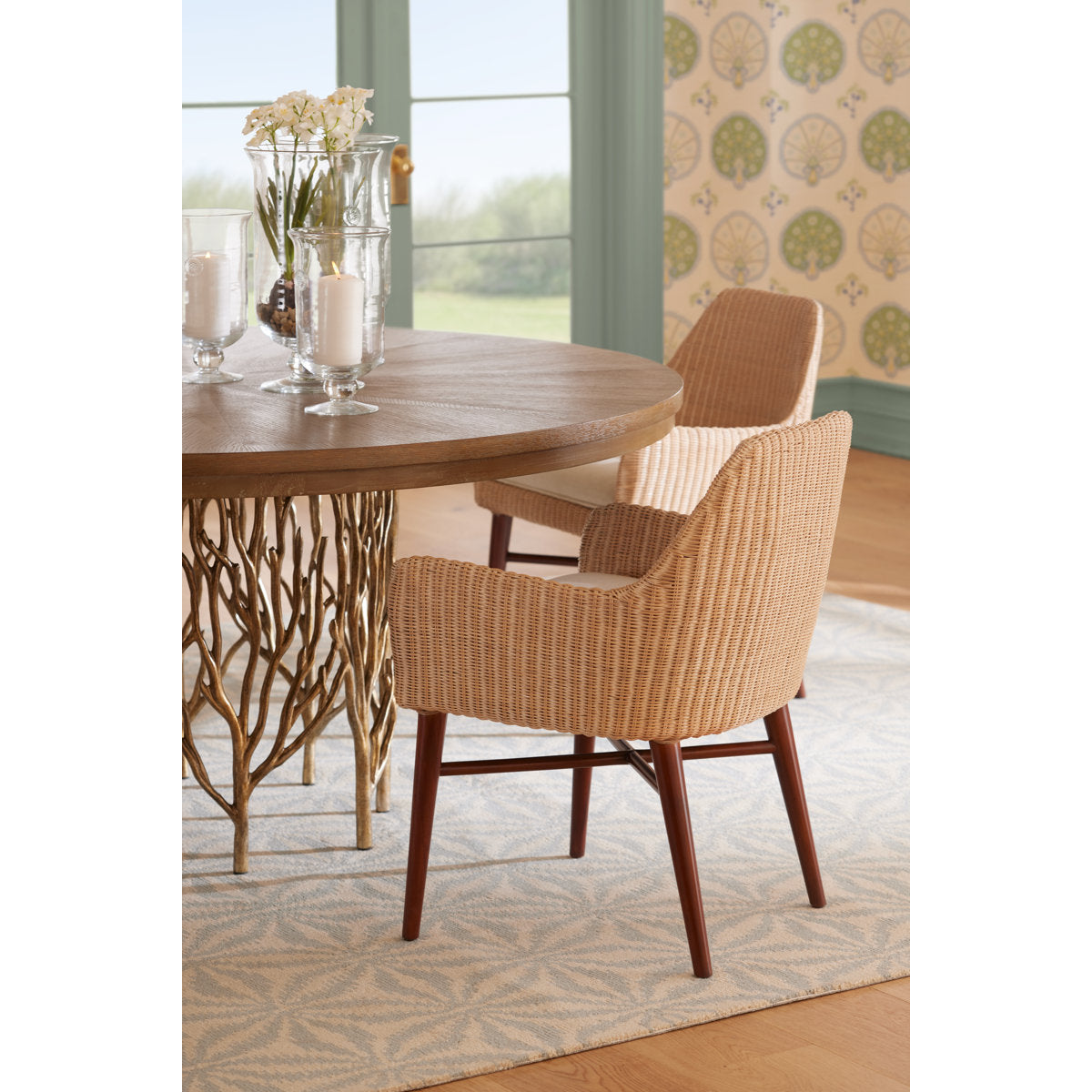 Forest Round Solid Oak Dining Table