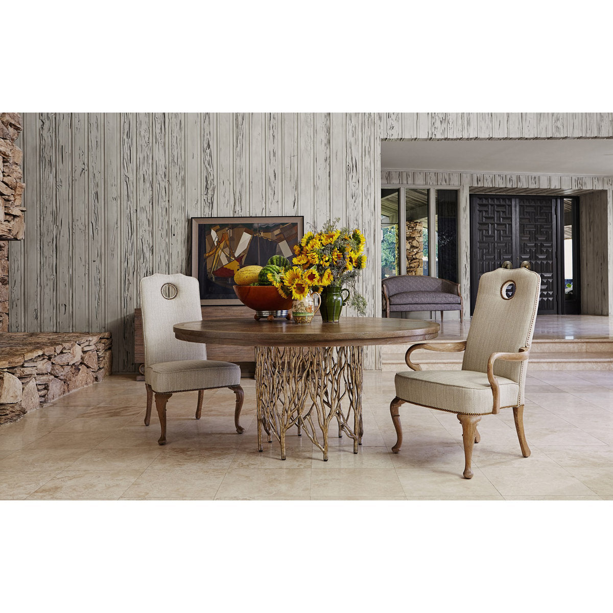 Forest Round Solid Oak Dining Table