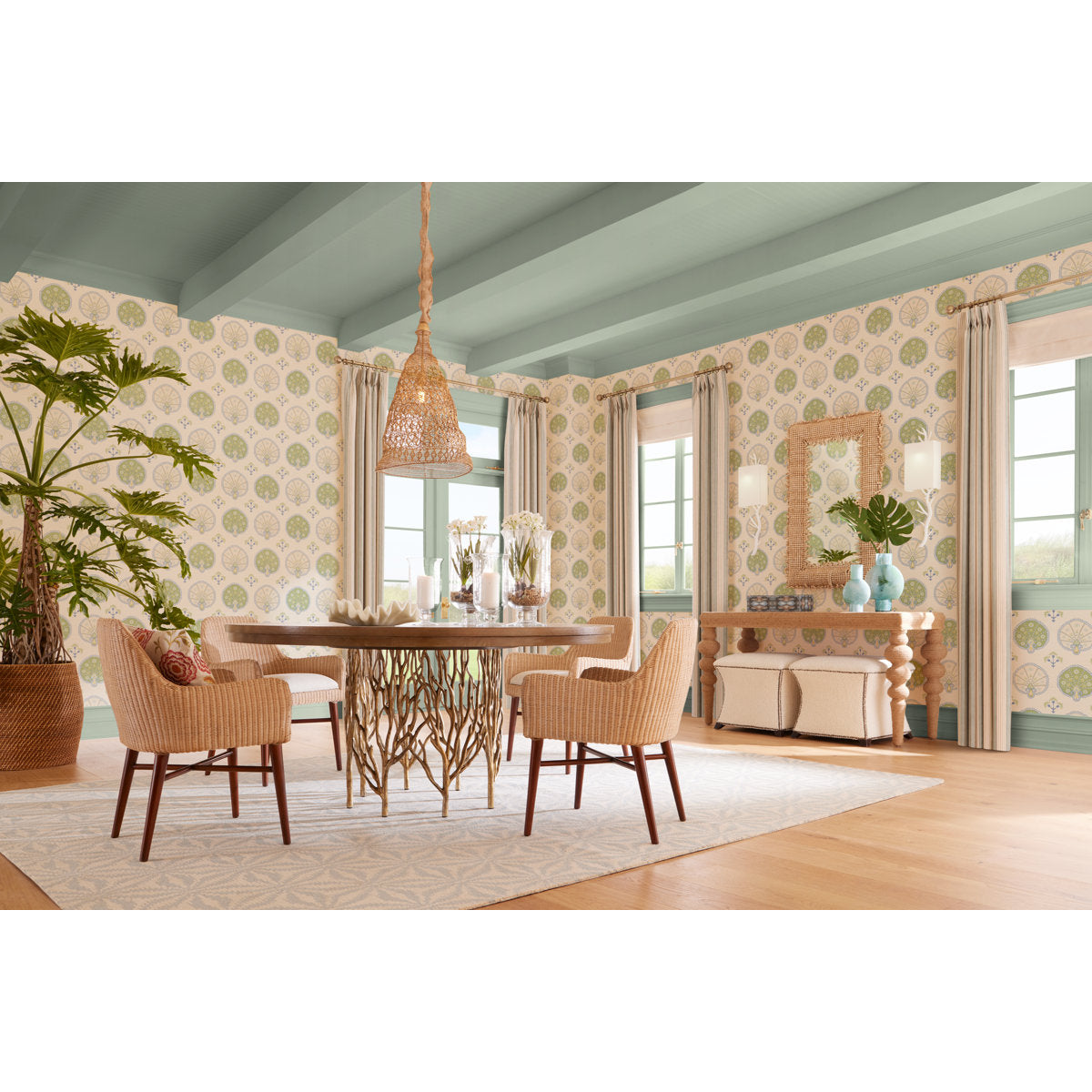 Forest Round Solid Oak Dining Table