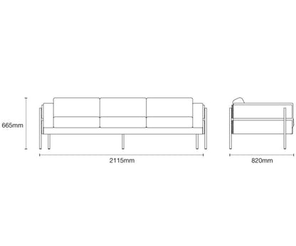 Case Forum 3 Seat Sofa