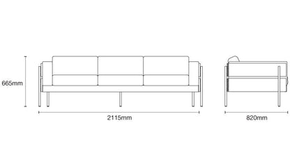 Case Forum 3 Seat Sofa