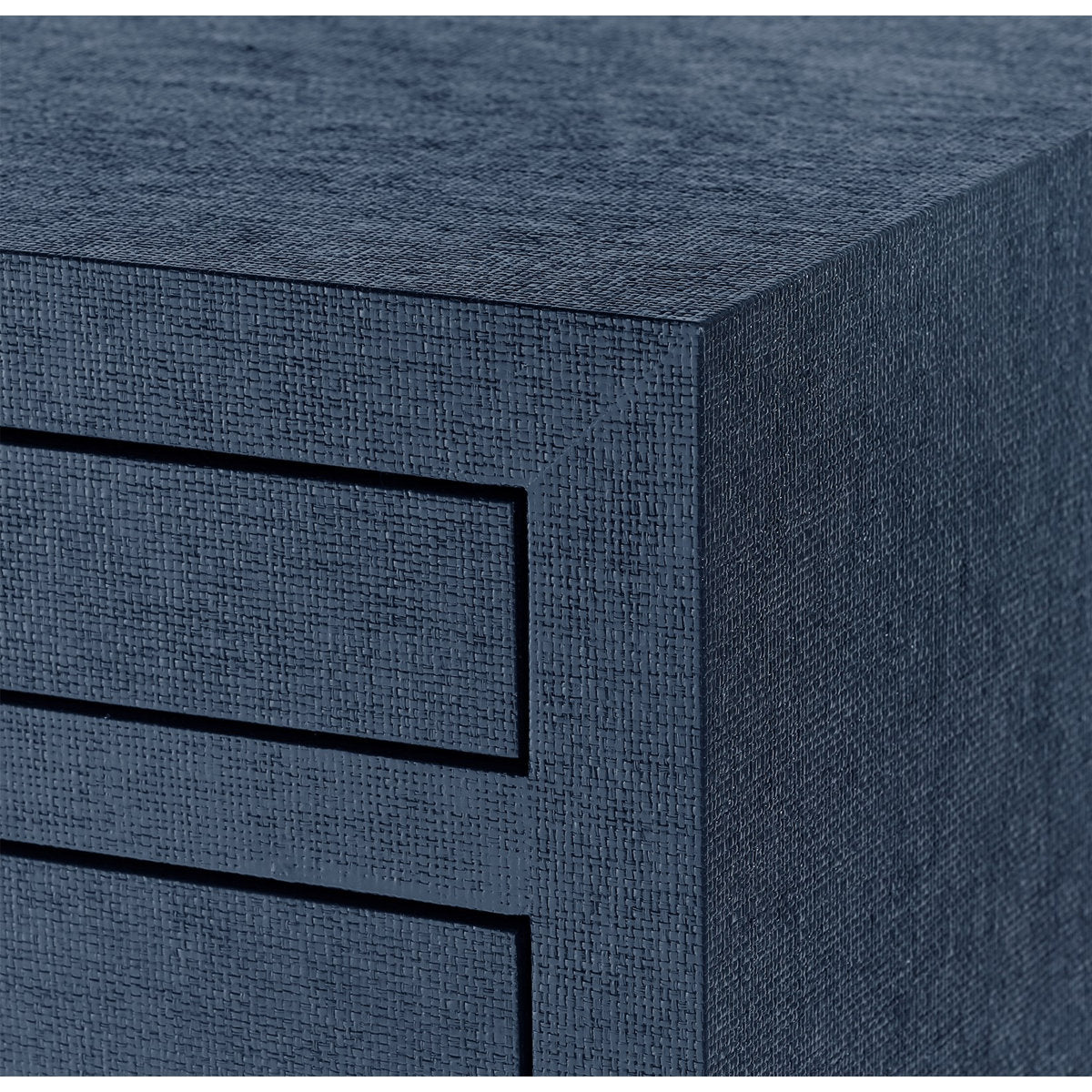 Frances Lacquered Grasscloth 6 Drawer Accent Chest