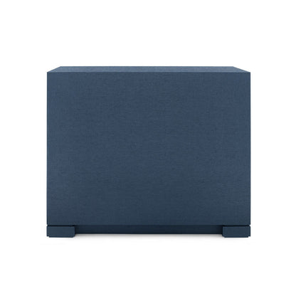Frances Lacquered Grasscloth 6 Drawer Accent Chest