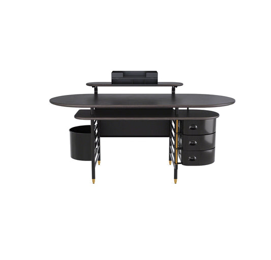 Frank Lloyd Wright Racine Desk with Storage and Accessories
