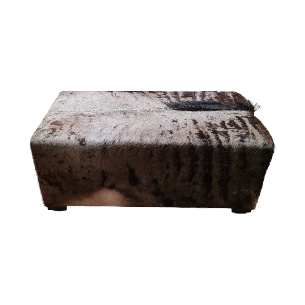 Full Wildebeest Hide Bench