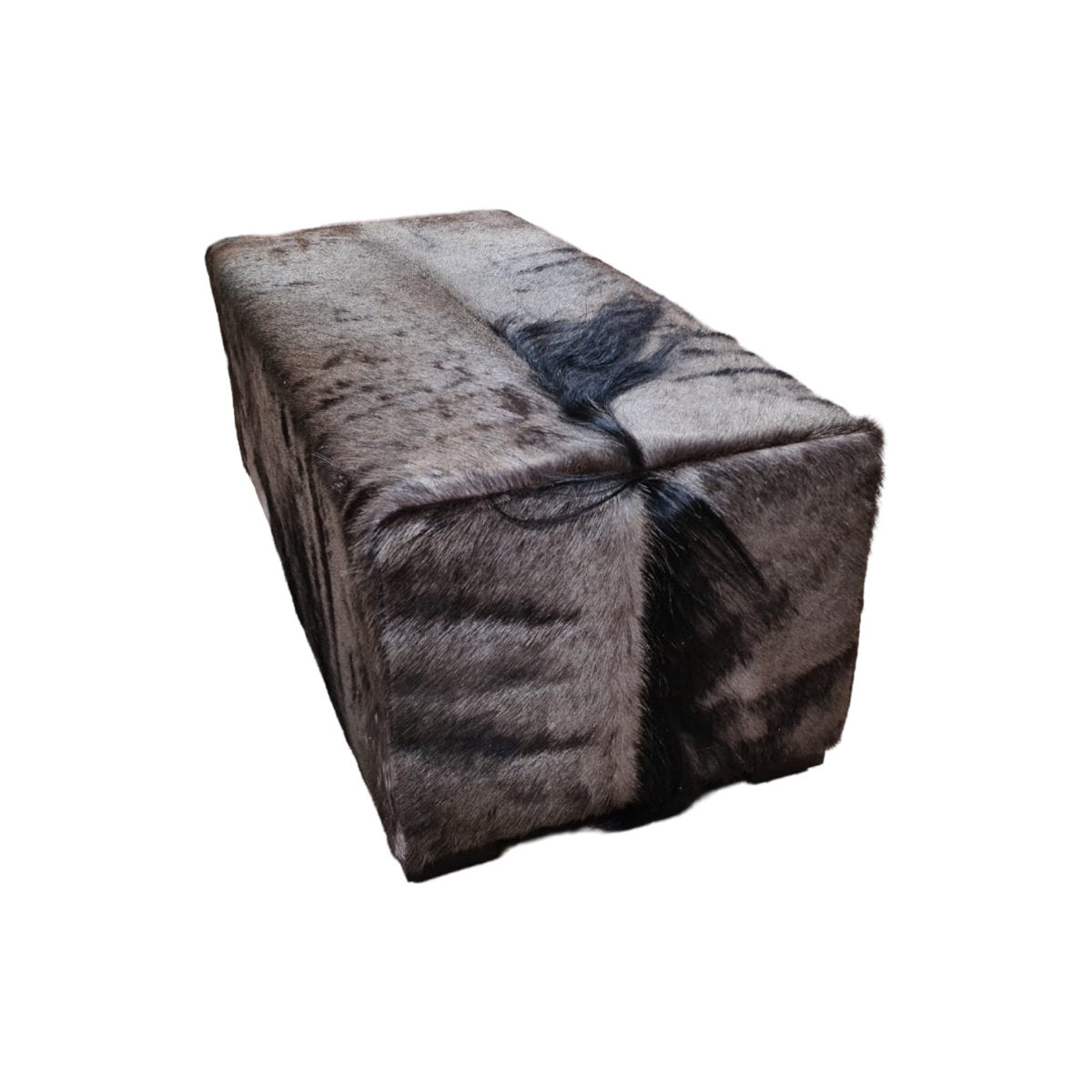 Full Wildebeest Hide Bench