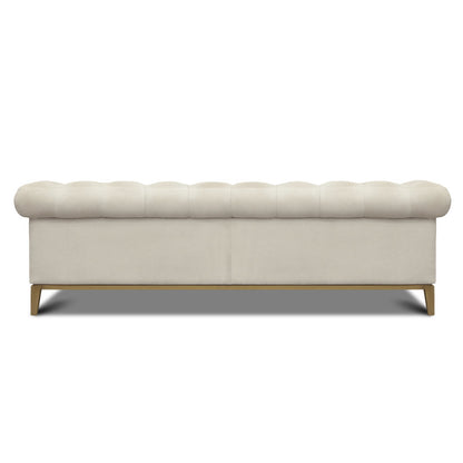 Eleanor Rigby Gaga 96 Genuine Leather Rolled Arm Chesterfield Sofa