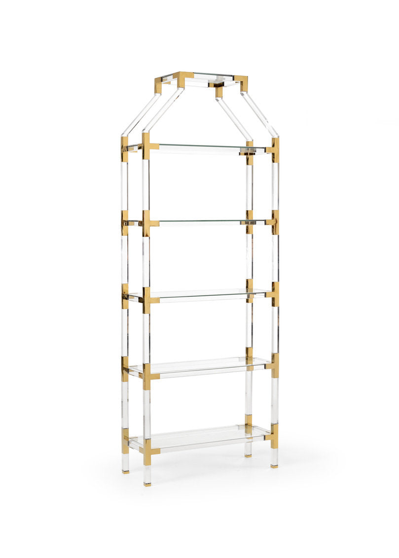 Chelsea House Gainsboro 99 H X 36 W Etagere Bookcase