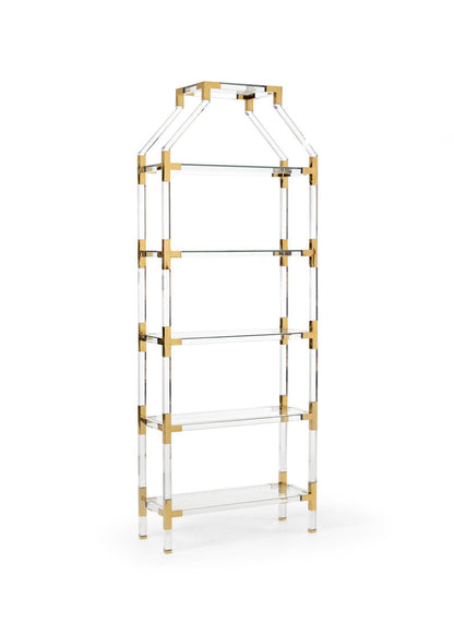 Chelsea House Gainsboro 99 H X 36 W Etagere Bookcase