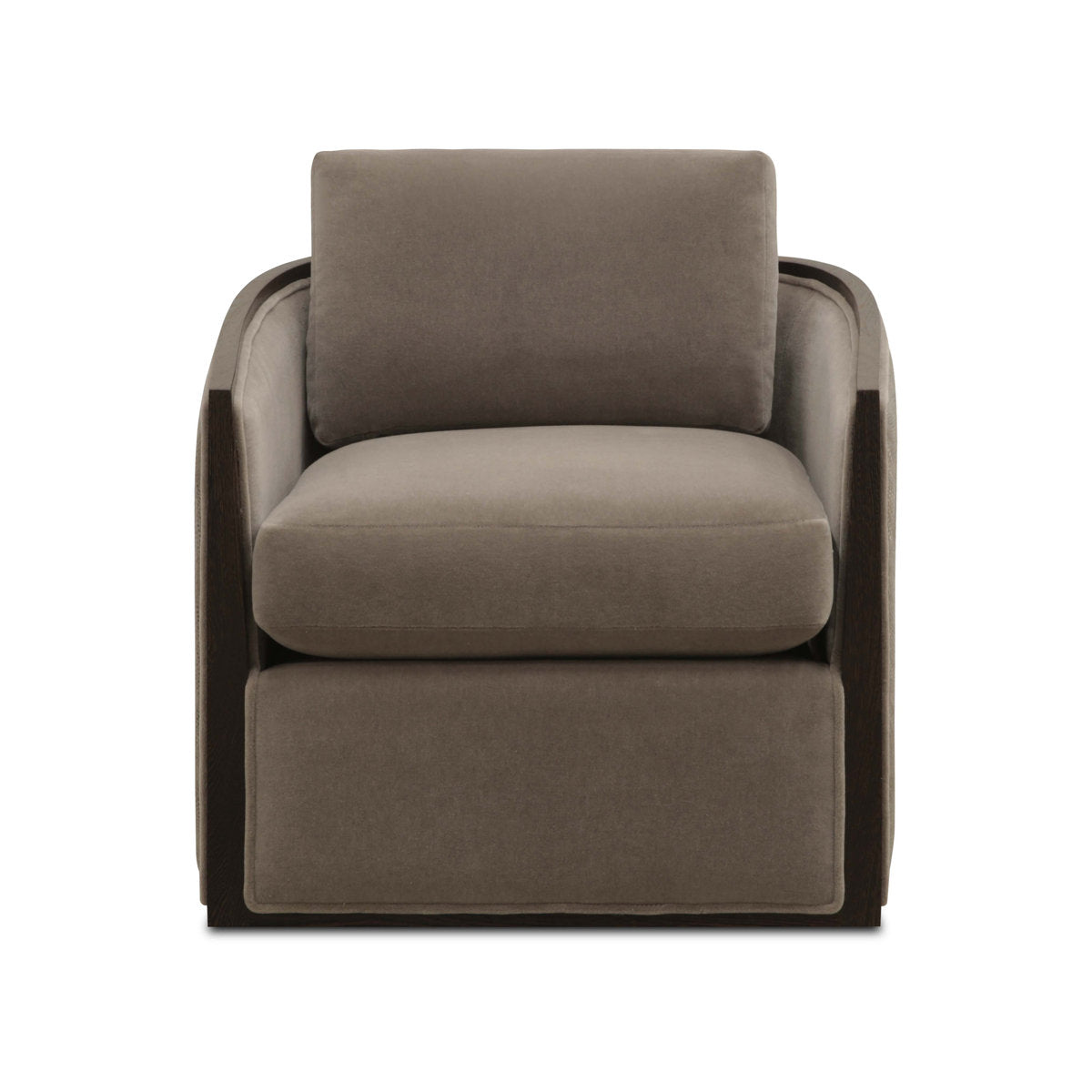 Gatto Swivel Armchair Chair with Ottoman