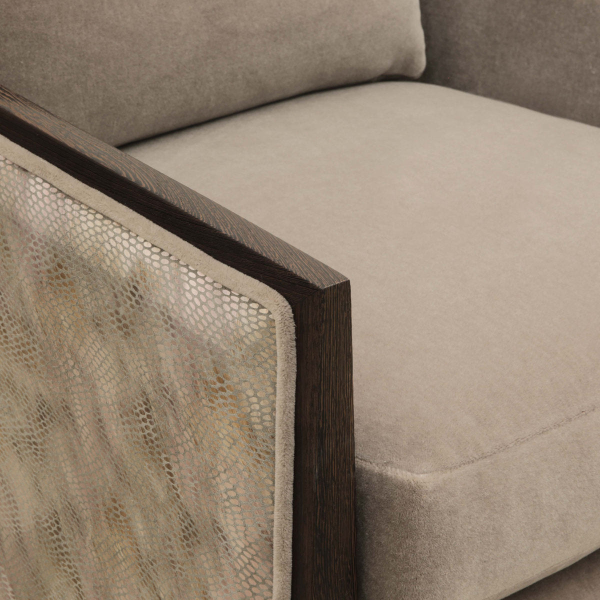 Gatto Swivel Armchair Chair with Ottoman