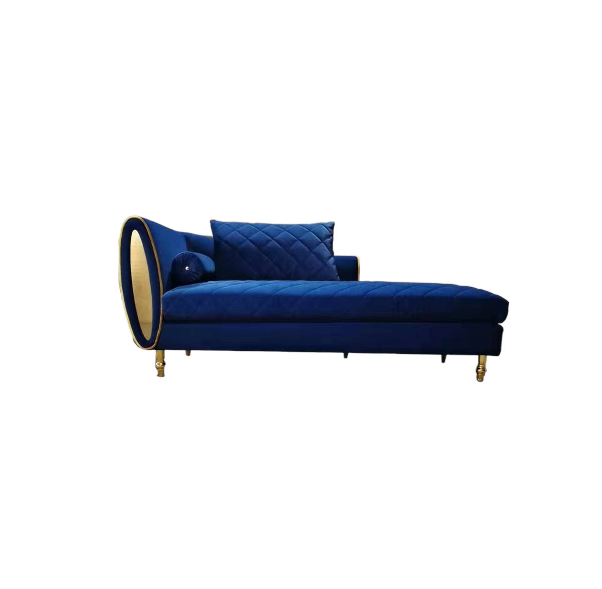 Gaudalupe Velvet Chaise Lounge