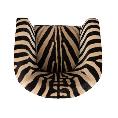 Genuine Hide Barrel Chair