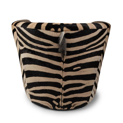 Genuine Hide Barrel Chair