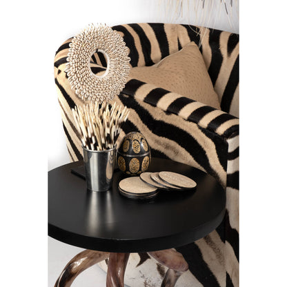 Genuine Hide Barrel Chair