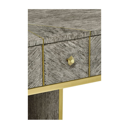 Geometric 1 - Drawer Solid Wood Nightstand