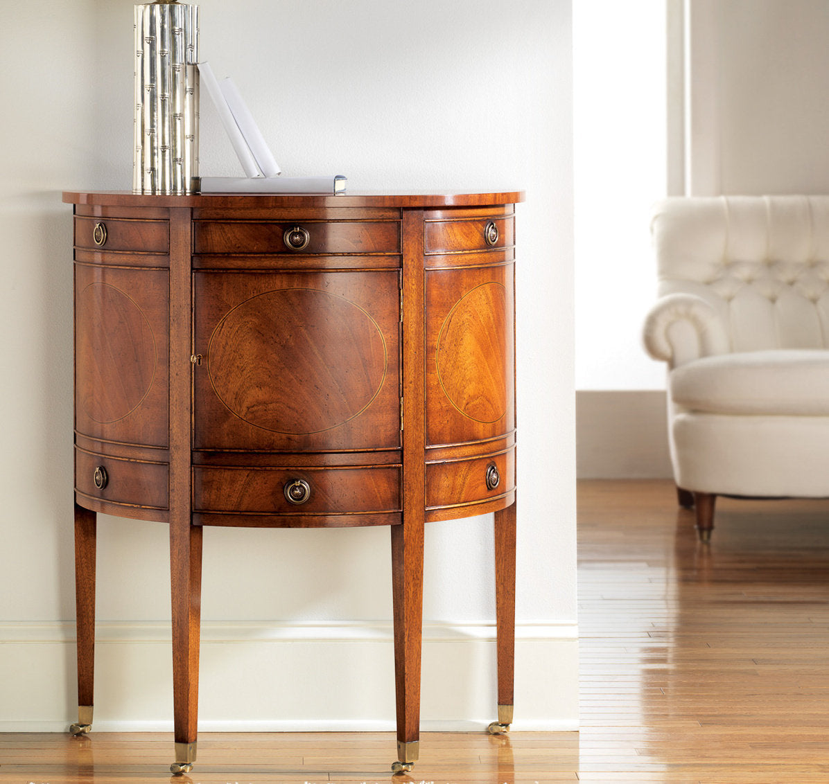 Modern History Home Georgian 1 Door Accent Cabinet