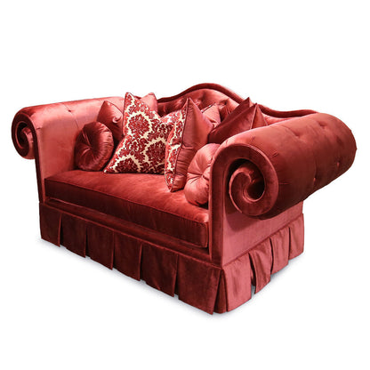 Haute House Home Gian 90 Velvet Rolled Arm Sofa With Reversible Cushions