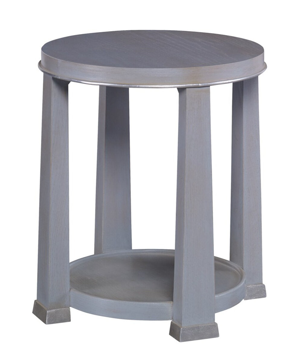 Glam Solid Wood End Table