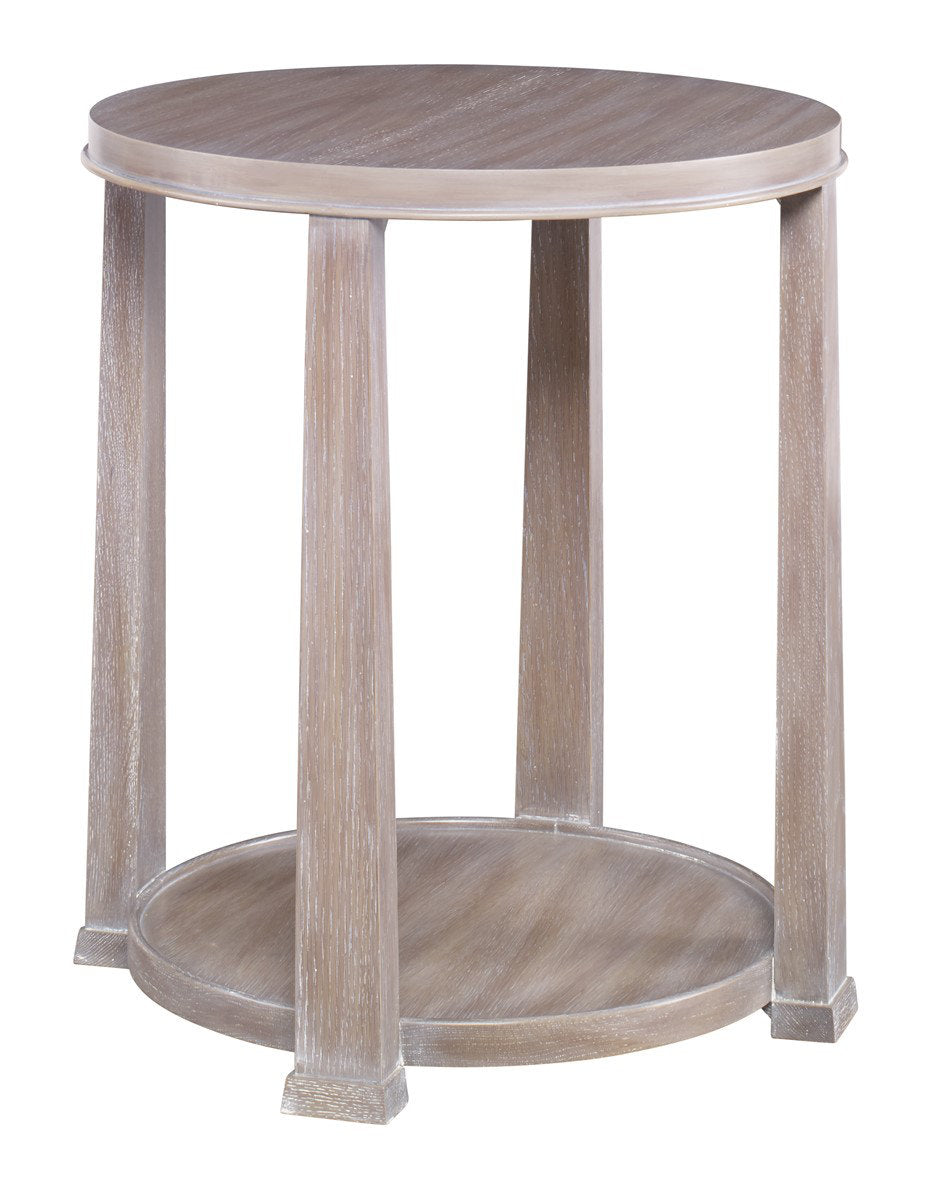 Glam Solid Wood End Table