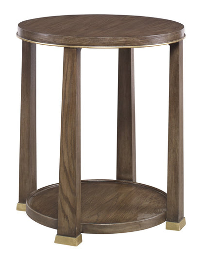 Glam Solid Wood End Table