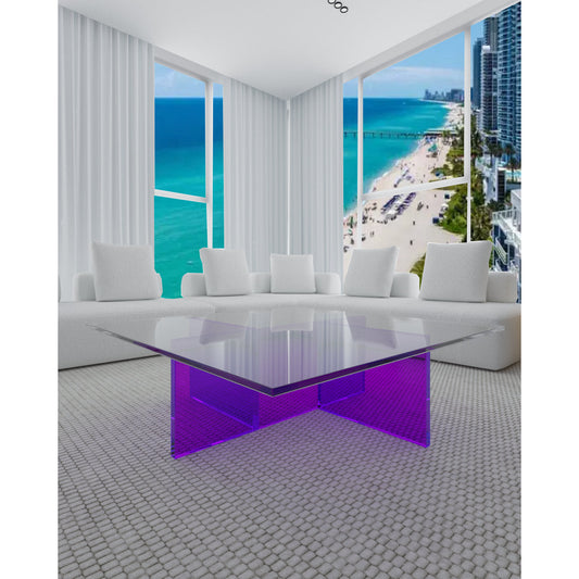 Gusto Design Collection Sunny Coffee Table Purple